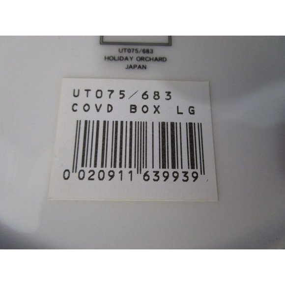 Mikasa Holiday Orchard Round Covered Porcelain Box Retired Japan EUC - Picture 10 of 12